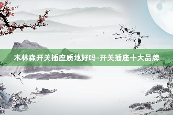 木林森开关插座质地好吗-开关插座十大品牌